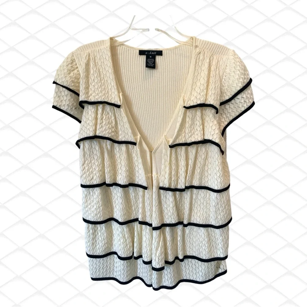 U-Knit Ruffled Knit Top - Picture 2 of 6